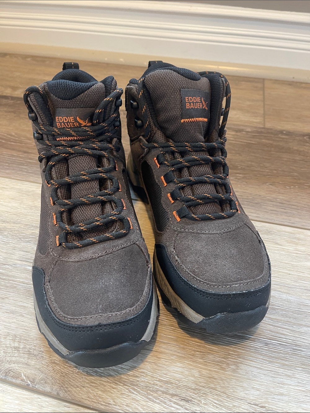 Eddie Bauer Brown and Black Men’s Outdoor Boots